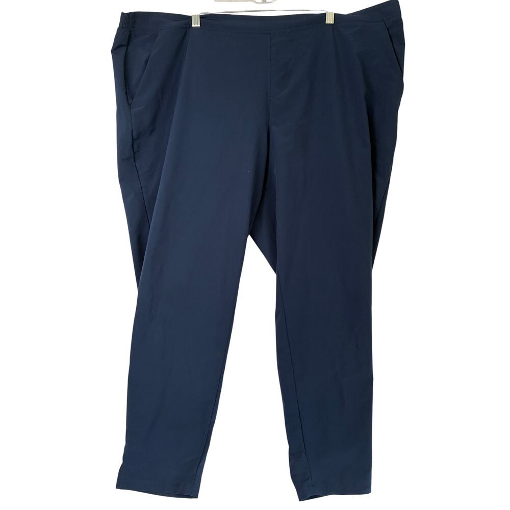 Coolibar Navona City Pants Womens 2XL Blue Pull On UPF 50+ Sun Protection Beach